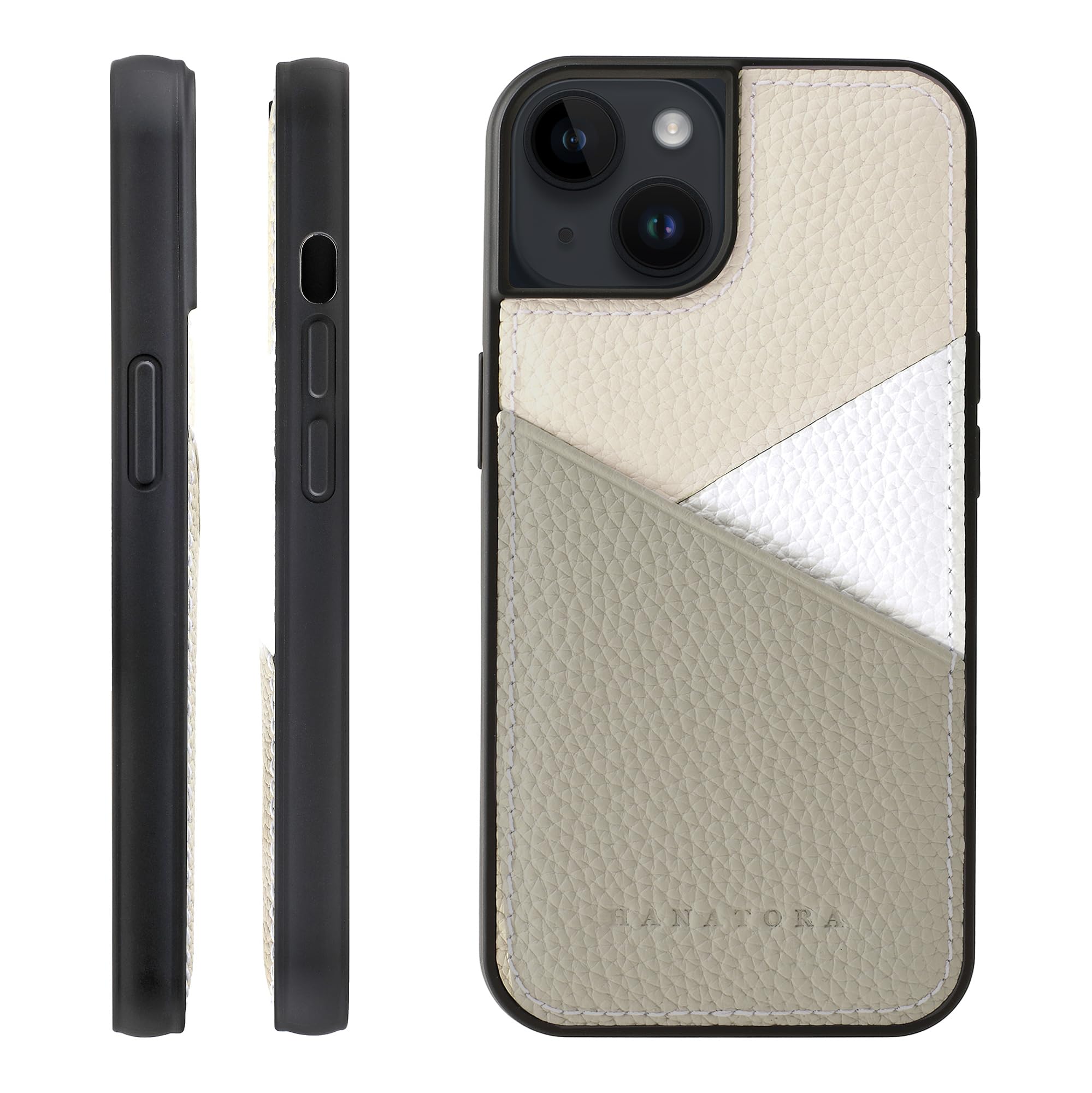 Amazon.co.jp: HANATORA for iPhone 14 ケース 本革 耐衝撃